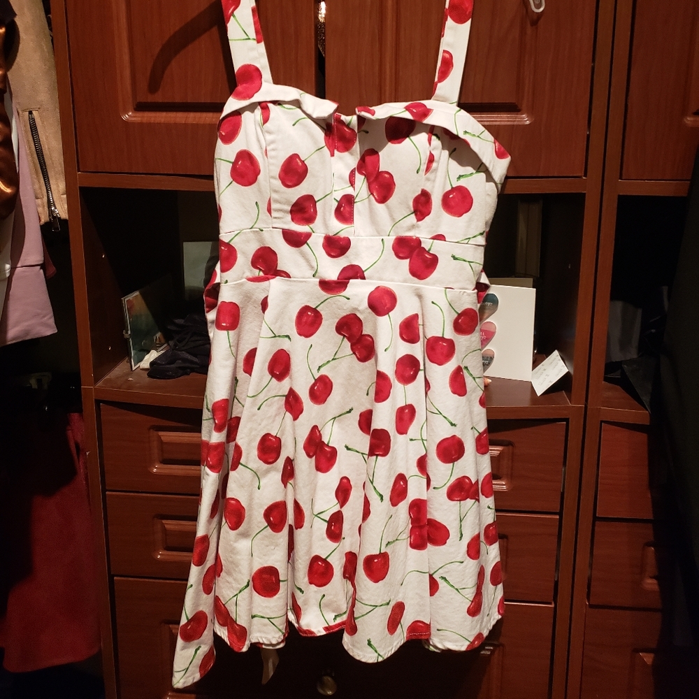 Ixia cherry dress modcloth